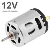 RS360 DC Motor 12V 12000RPM High Speed Carbon Brush Micro Motor DIY Electric Toy
