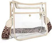 Clear Purse Crossbody Bag Stadium Approved for Women with Adjustable Strap Clear Shoulder Bag Concerts Sports Events