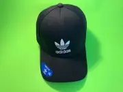 ADIDAS Stretch Fit Adult Hat Size L/XL Black w/White