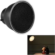 7'' Standard Reflector Diffuser Lamp Shade Dish with 60° Honeycomb Grid for Bowens Mount Studio Strobe Flash Light
