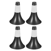 4Pcs 7"x9" Cone Marker Agility Training Obstacle Sports Equipment Black White