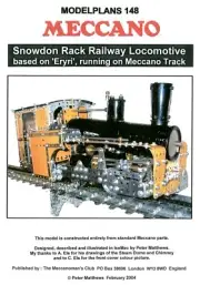Meccano Model Plan - Snowdon Rack Railway Locomotive