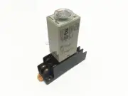 5-10 sets H3Y-2 12/24/110/220V 5/10/30/60s On Delay Timer Time Relay w Base DPDT