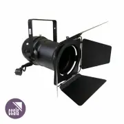 Par 56 Pro Can Black with Lamp, Barndoor Par Safe Colour Frame & Piggy Back Plug