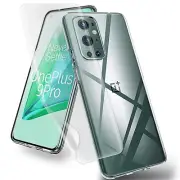 2in1 Transparent Soft Hydrogel Screen Protector Crystal Case f OnePlus 9 Pro USA