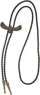 [WOFASHPURET] Adjustable Western Neck Tie Men's Leather Eagle Bolo Necktie for Party