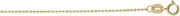 [JewelryWeb] 14k Yellow Gold 1mm Non Sparkle Cut Shiny Bead Chain Necklace With Lobster Clasp 46 Centimeters Chain-Necklace for Women and Men