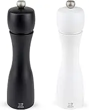 Peugeot Tahiti 8 Inch Black Pepper Mill and White Salt Mill Set