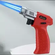 Welding BBQ Blow Torch Jet Lighter Windproof Butane Gun Trigger 6” Flame RED