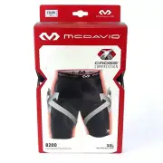 McDavid Men's Cross Compression Short with Hip Spica 3XL (46" -50") White