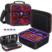 Newest Nintend SwitchOLED Cute Carrying Case Scarlet Violet Theme Hard Cover She