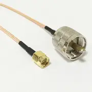 UHF PL259 male to SMA MALE plug RF adapter Assembly coax cable RG316 15cm NEW G
