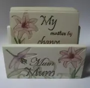 GIBSON "MY MUM - SET OF 4 COASTERS AND A HOLDER" 26161 MINT IN BOX