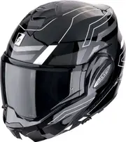Scorpion EXO-Tech Evo Conquer, modular helmet , color: Black/Grey/White , size: L