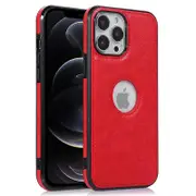 Anti-Drop Phone Case for iPhone 12 Pro 6.1 inch Logo View Soft TPU+PU Phone Cover