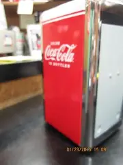 Coca-Cola "Drink Coca Cola In Bottles" Napkin Dispenser/ Holder - NEW