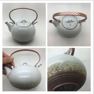 乾唐軒活瓷陶器----福心提梁壺茶具組----油脂釉茶杯茶壺一壺六杯禮盒裝