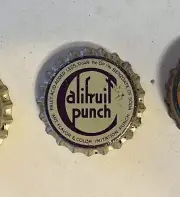 bottle cap crown CALIFRUIT PUNCH top ACL label cone flat cork tin label top