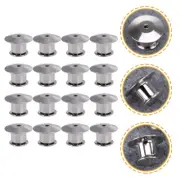 22Pcs Safety Backs Pin Keepers Metal Locking Pin Backs Pin Keepers Badge Hat