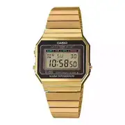 Casio A700WG-9A | Unisex Digital Quartz Wrist Watch, Gold-Tone Stainless Steel B