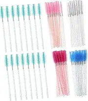 VICASKY 250pcs Eyelash Spoolies and Eyebrow Brush Applicators Soft Bristles for Eyelash Extensions and Eyebrows Portable and Durable Beauty Tools