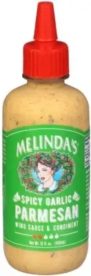 Melinda's Spicy Garlic Parmesan Wing Sauce and Condiment - 12 oz