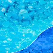 1500 Pcs Blue Glow in the Dark Rocks Luminous Glowing Pebbles Stones Rocks for I