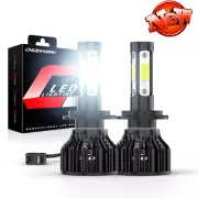 H7 LED Headlight Bulb Kit High Beam 6500K 50000LM White Bulbs Bright Lamp CANBUS (for: Smart)