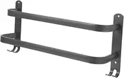 Hoement Towel Rail Holder Dual Bathroom Towel Rack Stylish Dish Cloth Hanger for Kitchen Bathroom and Practical Design Home
