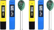 Binxind 6 Pack PH Meter TDS PPM Meter and 3 in 1 Soil PH Tester PH/EC Digital Kit for Home, Garden, Lawn, Farm