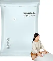 [Generic] Vacuum Seal Bags for Clothing | Travel Compression Garment Pack,Reusable Moisture Proof Large Bags for Seasonal Clothing Storage Travel Packing Moving House
