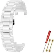 [WUTONGMU] Black White Pearl Ceramic Watch Band Fit For Mk Women's Bracelet MK6985 MK5896 MK5354 MK5774 Ceramic WatchStrap 20.12mm