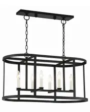 Lumanity Bryant 6-Light Linear Geometric Chandelier