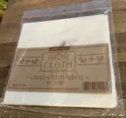 Super Value AIDA Cloth Counted Cross Stitch Fabric 14 Count Ivory 12"x18” New