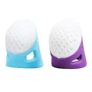 Silicone Thimble Needles Sewing Quilting Ring Leather Craft Finger Protector