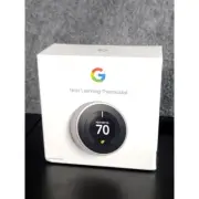 Nest Learning Thermostat 3rd Gen Smart Home Stainless Steel Open Box New Home
