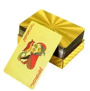 Whizz Kid Games Premium All Gold Playing Cards