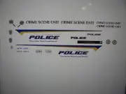 Columbia SC Police Crime Scene Van Decals 1:64 two for one money