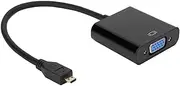 Micro HDMI to Adapter 1080P for Raspberry External Hard Drive VGA Video Converter USB Pi 4B with Power Supply Function Micro
