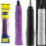 Badminton Racket Grip Tape,(2PCS) Cotton Towel Grip Badminton Grips, Super Absorbent and Enhanced Tennis Racquet Overgrip,Anti-Skid Sweatband Tape