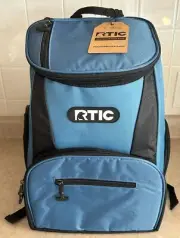RTIC Lightweight 15 Can Backpack Cooler Blue/Black NWT