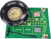 Roulette Sets 16-Inch Plastic Turntable 40cm Russian Roulette Home Roulette Table Wheel Tabletop Casino Games Party Roulette Wheel Set Party Games