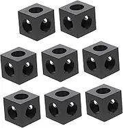 CATIEBYE 8pcs Aluminum Extrusion Brackets for Series Profiles Corner Connectors for Printers CNC Routers Robotics Projects High Hardness Wear Resistant