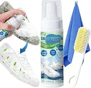 [FQR] Shoe Cleaner - Sneaker Cleaning Kit, White Shoe Cleaner Foam with Brush & Towel for Casuals,Leather,Suede,Canvas,Boot 7Oz