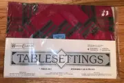 Weavers Collection Table Settings 4 Placemats 4 Napkins Red Plaid 8 PC India