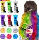 6PCS Temporary Hair Dye for Dark & Light Hair, Hair Chalk for Girls, Kids Hair D
