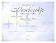 Certificate of Membership - Silver Foil Embossing - KJV Scripture - 11 x 8.5 ...