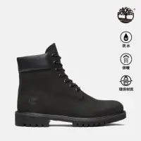 在飛比找momo購物網優惠-【Timberland】男款黑色磨砂革防潑水六吋靴