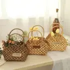 Woven Rattan Flowers Bamboo Basket Storage Basket Flower Baskets Wicker Baskets