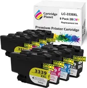 8 Pack (2BK,2C,2M,2Y) Compatible Ink for Brother LC-3339XL LC3339XL for Brother MFCJ5845DW MFCJ5945DW MFCJ6545DW MFCJ6945DW